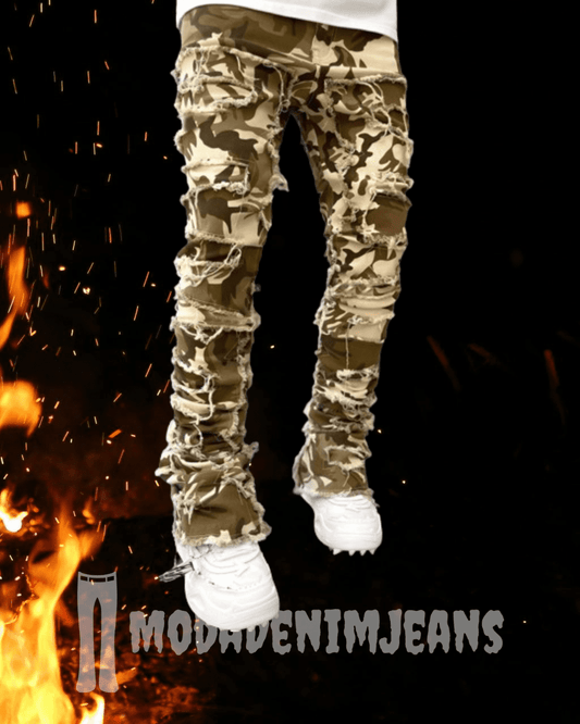 MDJeans© | BROWN CAMOUFLAGE JEAN