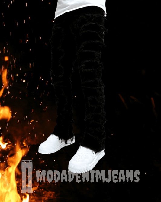 MDJeans© | BLACK VARSITY JEAN